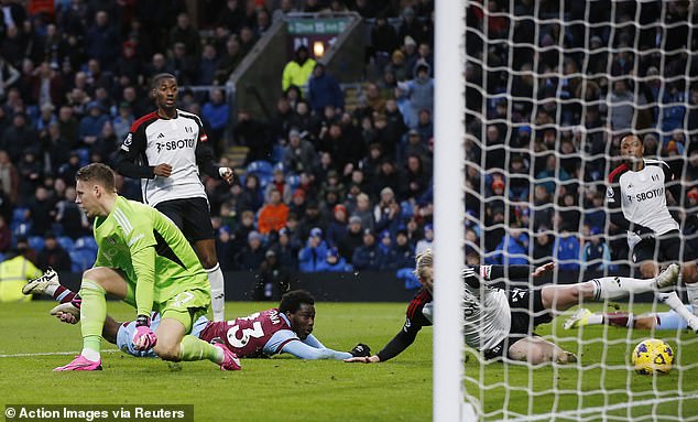 The striker converted a sharp cross from Wilson Odobert in the first minute of stoppage time