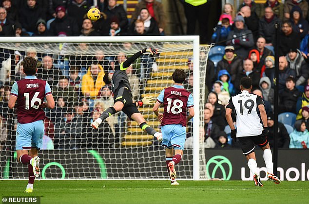 Rodrigo Muniz was tethered by Antonee Robinson before lifting the ball over James Trafford