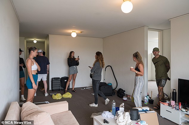 PropTrack expects the market to remain difficult into 2024 as the number of new homes built will not meet demand (Photo: Tenants inspect a flat in Bondi)