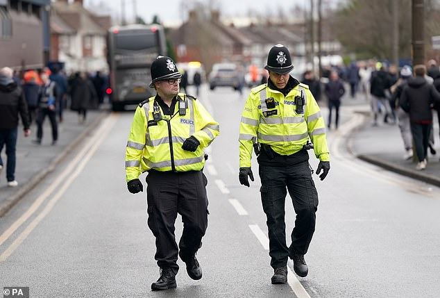 There wasn't the same crowd violence that plagued West Brom's recent match against Wolves