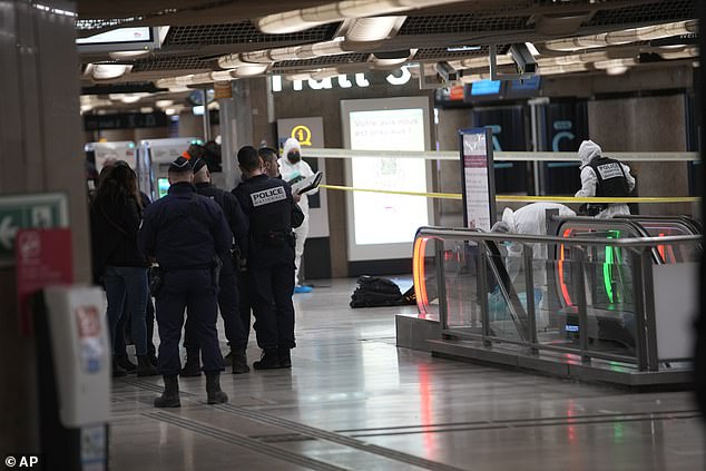 Gare de Lyon, France's second busiest station, handles around 150 million passengers annually and was packed on Saturday morning