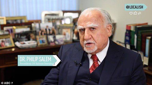 Salem studied 41 patients with multiple types of cancer, including lung cancer, pancreatic cancer, colorectal cancer and breast cancer, all of which were in late stages of progression.