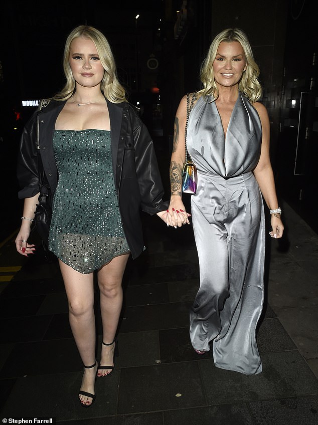 Both styled their long blonde locks in loose waves and opted for Liverpool glamour.