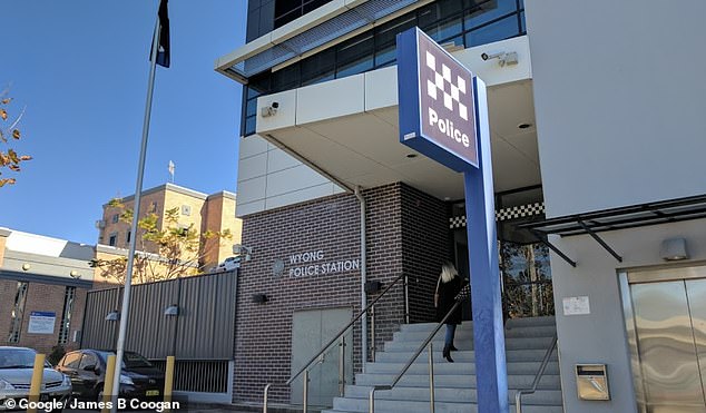 The 21-year-old walked into Wyong Police Station on Sunday morning (pictured) with numerous injuries before being flown to Royal North Shore Hospital.