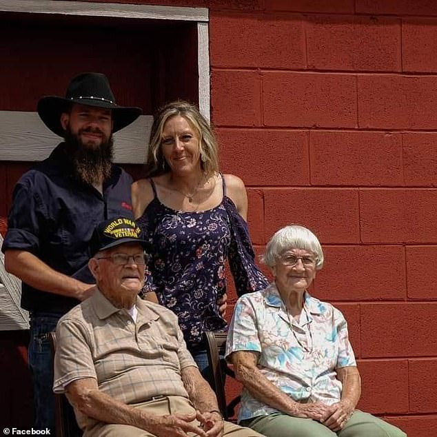 The couple has been married for 78 years and raised a family together.  Sharlet worked as a school bus driver teaching children to sew and Marshall served in the Army during World War II