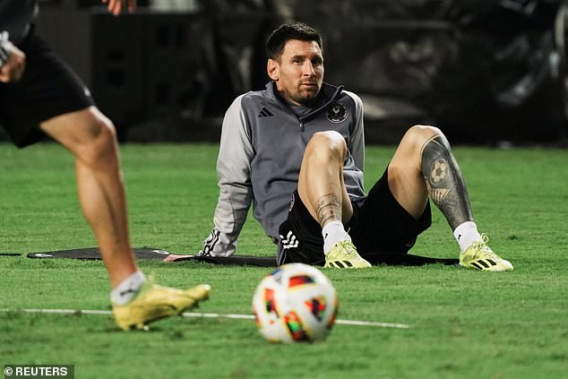 Messi took part in training the day before despite suffering a hamstring injury in Saudi Arabia