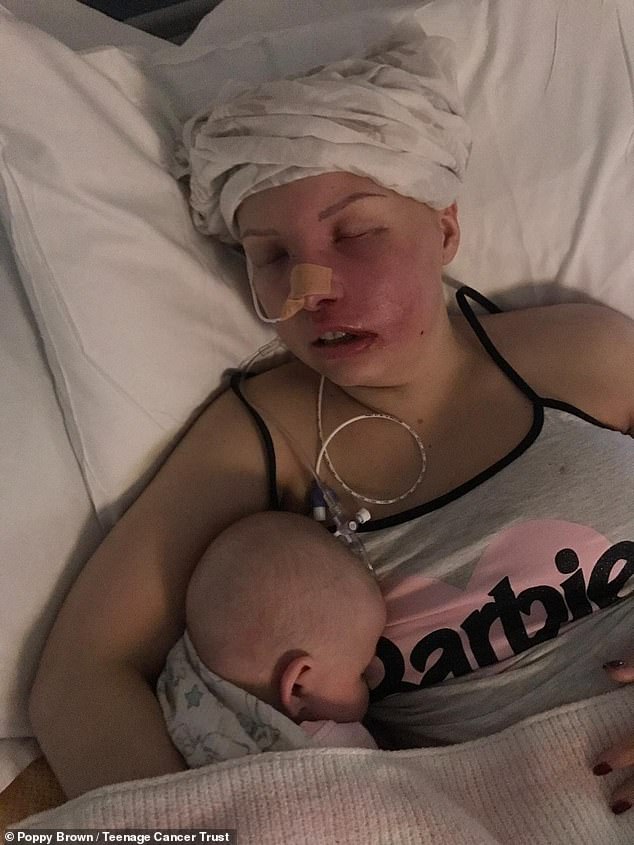 Poppy started chemotherapy just three weeks after giving birth to Bella