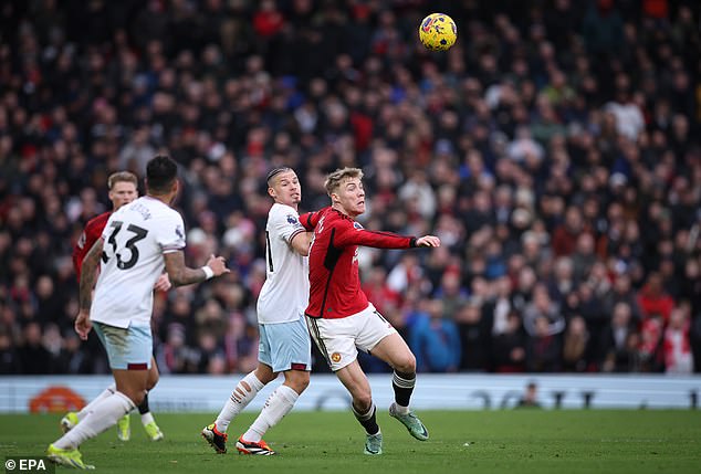 After coming on as a substitute, Phillips gave the ball away in the build-up to United's third goal