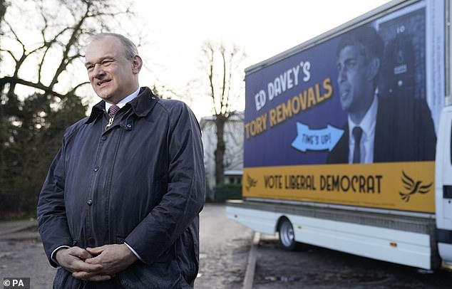 Liberal Democrat leader Sir Ed Davey said the government's 'inability to tackle the painful wait for treatment on the NHS was causing a 'mental health epidemic'.