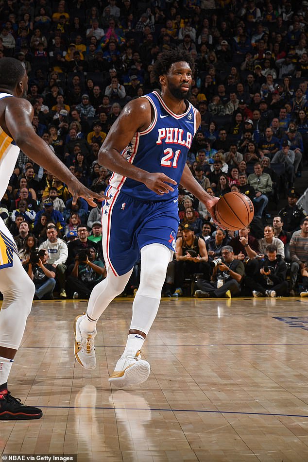 Embiid averages a league-leading 35.3 points per game when in the 76ers lineup