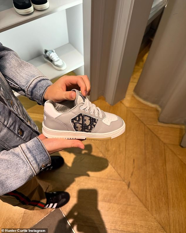 Dior was the next designer store Hunter stopped by, where he picked out a pair of sneakers and a white hoodie worth $1,400 and $850 respectively.