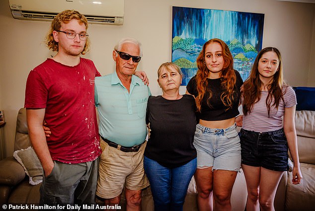 Vyleen White's family is devastated by Saturday's tragedy.  The photo shows her husband Victor, second from the left, with his daughter Cindy and three of her grandchildren