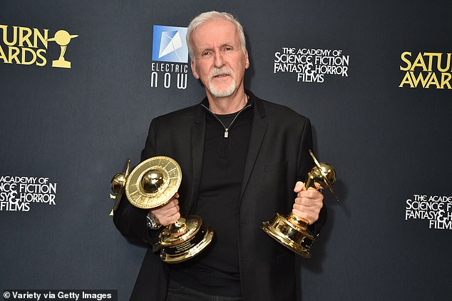 James Cameron also attended the Saturn Awards, where he took home Best Picture and Best Screenplay for Avatar: The Way of Water.