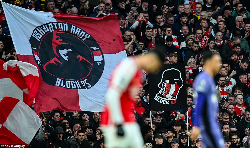 One of the more vocal blocks in the stadium, Block 25, provided an electric atmosphere during the four-goal thriller