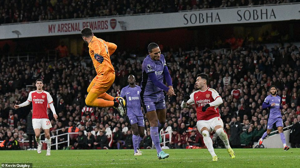 Mistakes from Alisson and Van Dijk allowed Martinelli to pounce on a loose ball and curl an easy finish into the unguarded net