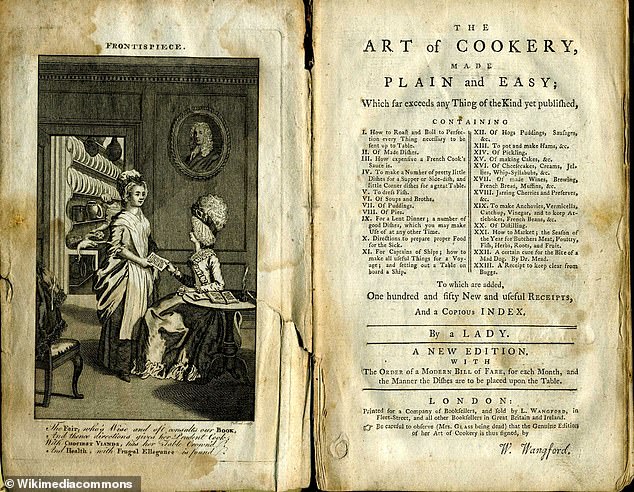 The first appearance of the 'Yorkshire pudding' comes from Hannah Glasse's 1747 book 'The Art of Cookery made Plain and Easy' (photo)