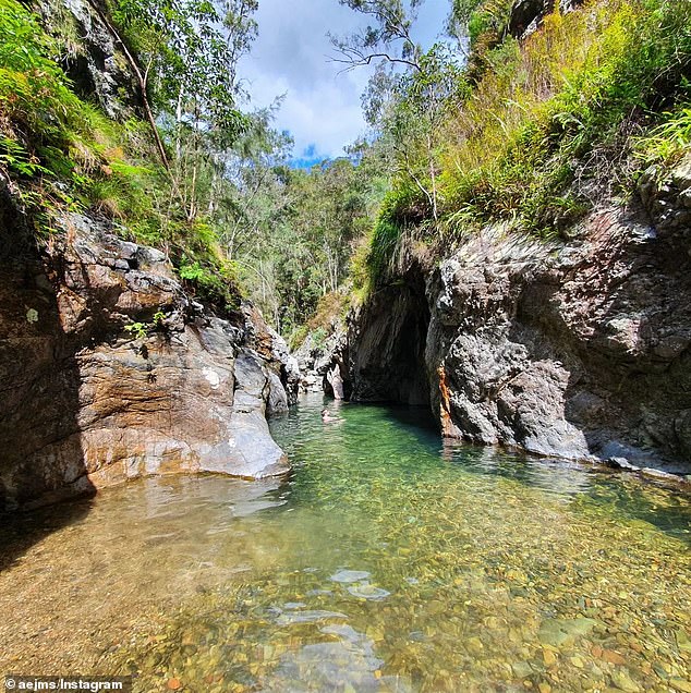 Each pool along the beautiful gorge has sparkling emerald green water, some deep enough to jump into from the gorge walls and one has a babbling waterfall