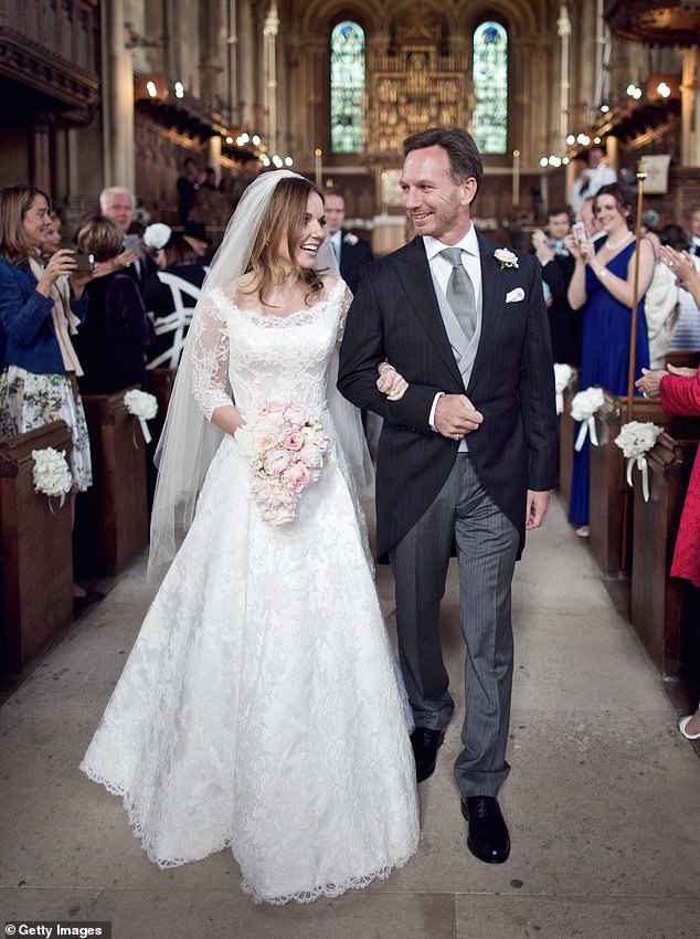 Geri and Christian married in 2015 at St Mary's church in Woburn, Bedfordshire