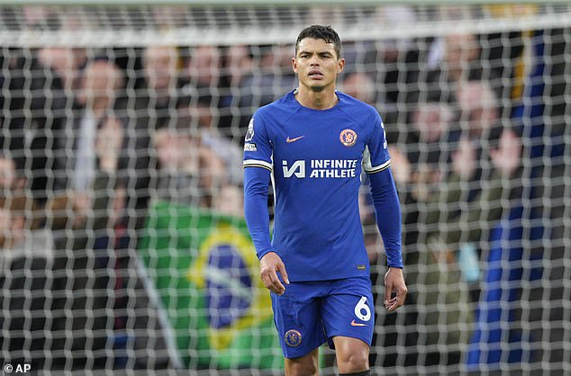 Thiago Silva was one of only two players over the age of 30 in Chelsea's squad on Sunday