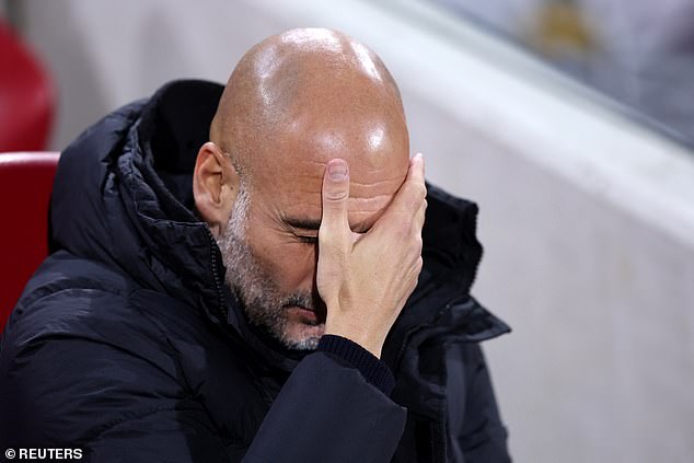 City boss Pep Guardiola missed the target, with replays showing the Spaniard talking to his staff while looking away from the action as Flokken pumped the ball long