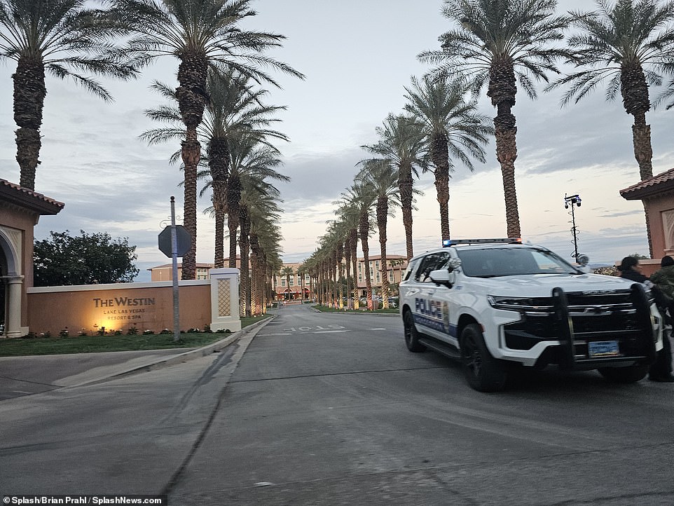 The Westin is heavily guarded by police in an attempt to keep fans and intruders out during a hectic week for players