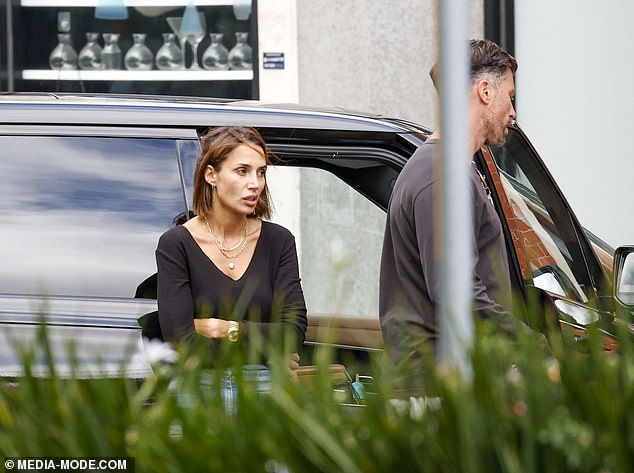 The loved-up couple appeared to share a few short words last Friday when they were spotted running errands in their hometown of Melbourne