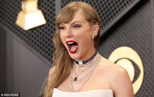 Swift won two Grammy Awards on Sunday night, but hasn't spoken to Kelce since the wins