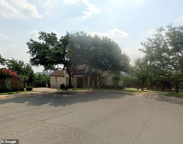 Clenney was walking the dogs near her parents' home in Austin, Texas (pictured) when she proposed to the shocked teen