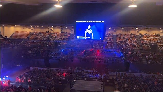 Fans at a show in Knoxville also booed loudly after a video of The Rock's return played