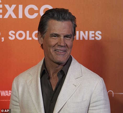 Josh Brolin beat the heat south of the border with a cream linen suit