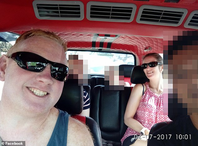 The couple are pictured in happier times while on holiday in Bali, Indonesia, in 2017