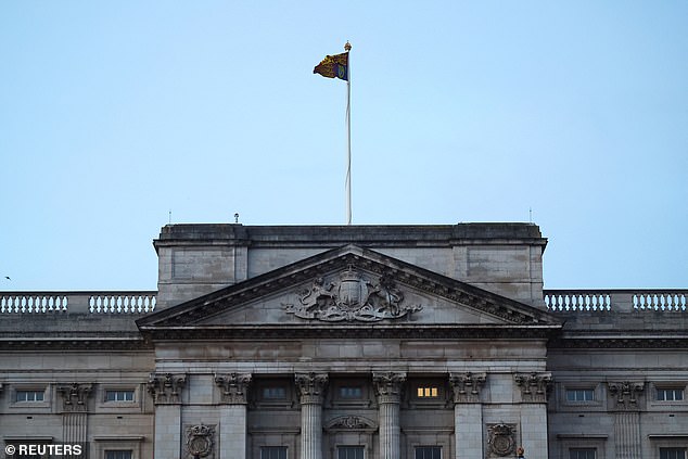 The Royal Standard flies over Buckingham Palace after it was announced that Britain's King Charles has cancer, in London, Great Britain, February 6