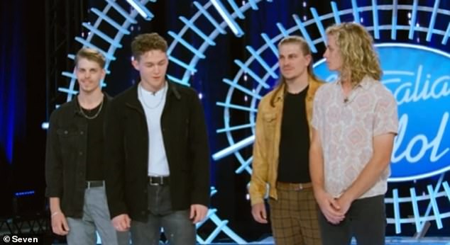 The jury then said they were only interested in Eli (right) and Caleb (second from left)