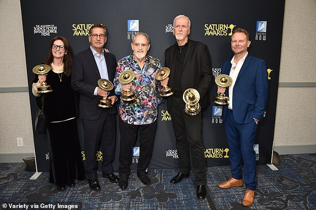 Amanda Silver, Rick Jaffa, Jon Landau, Cameron and Richard Baneham at the 51st Annual Saturn Awards