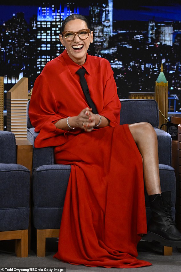 Lyons pictured during an appearance on The Tonight Show Starring Jimmy Fallon;  pictured November 2023