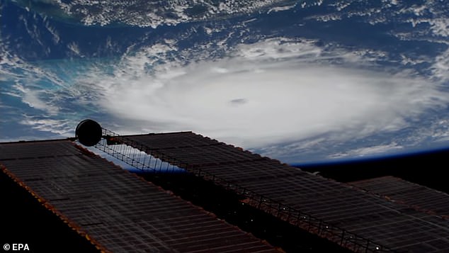 Category five storms, like Hurricane Dorian, seen here from the International Space Station, are already extremely dangerous.  But the researchers warn that even more powerful storms are likely to become more common in the future as the planet warms