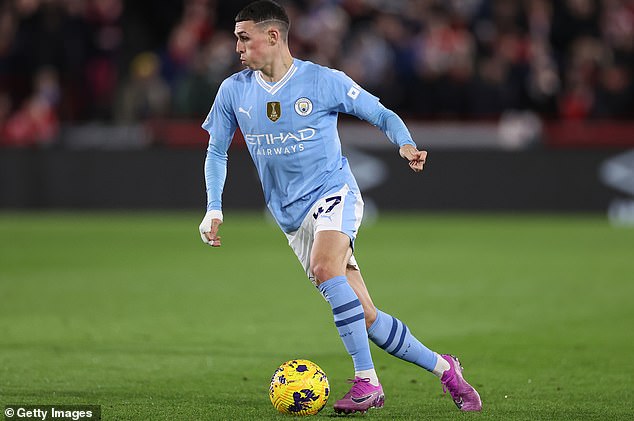 Foden has revealed he sees himself 'playing in the middle' for both club and country