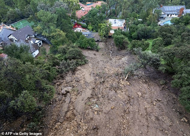 Since then, Los Angeles has been inundated with 10 inches of rain — or 75 percent of its annual rainfall in just five days, causing 120 mudslides Monday night.