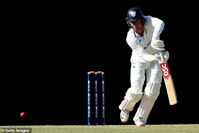 NSW star Chris Green was not given out in the Sheffield Shield after using his bat to prevent it from hitting him