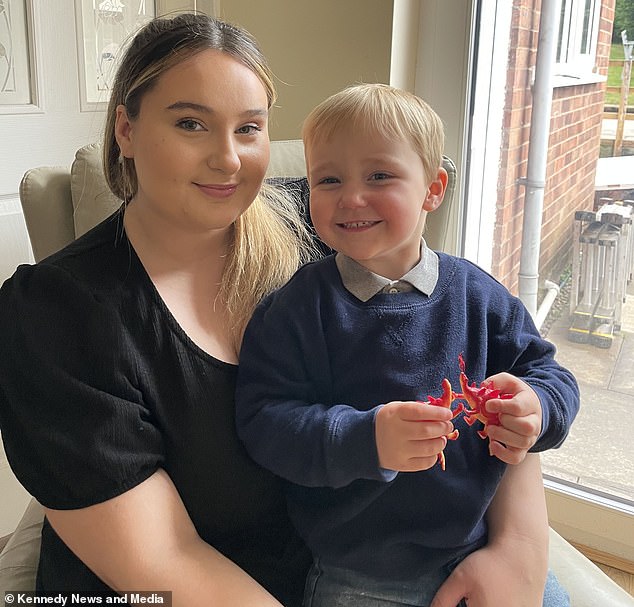 Beth Green, 24, from Nuneaton, Warwickshire, has revealed her unconscious toddler was admitted to hospital and feared he would die an hour after drinking an ice-cold drink