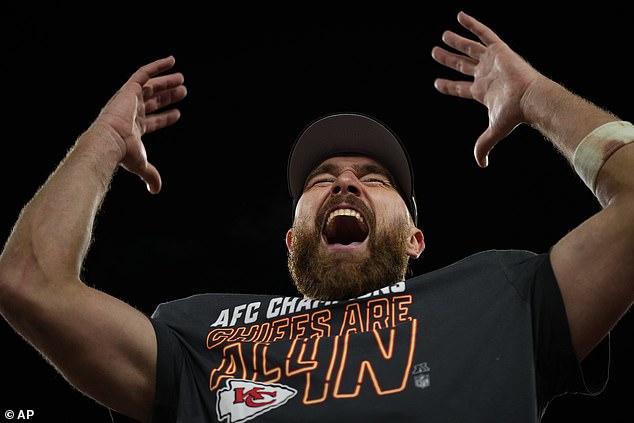 A win on Sunday against the San Francisco 49ers would give Kelce his third Super Bowl title