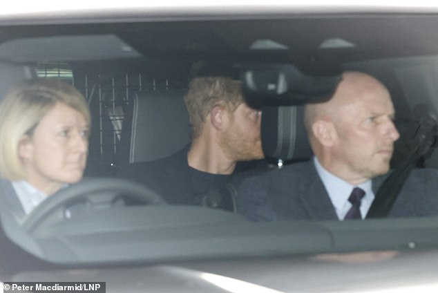 Both of the king's sons traveled to be with the monarch.  Prince Harry enjoyed a 'brief' meeting with his father but made no plans to see his brother Prince William amid their ongoing feud