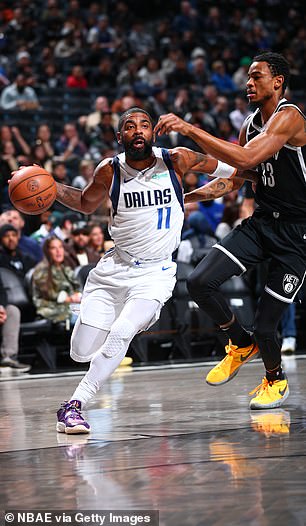 Irving scored 36 points in the win against the Brooklyn Nets