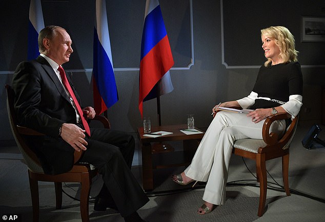 Putin speaks with Megyn Kelly in June 2017