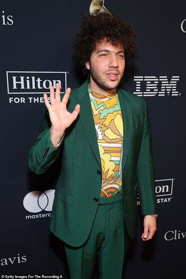 Blanco, a musical artist, producer and songwriter, was photographed in LA on Saturday at a Grammys weekend event