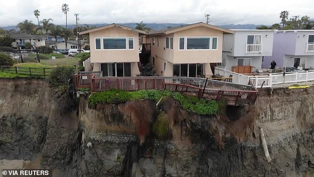 Homes in Santa Barbara were nearly washed away by the heavy rains