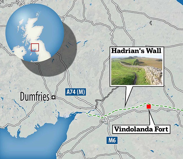 Vindolanda was a Roman fortress built just south of Hadrian's Wall, at the very edge of the Roman Empire.  The archaeologists found the bed bug remains in soil samples dating back to 100 AD