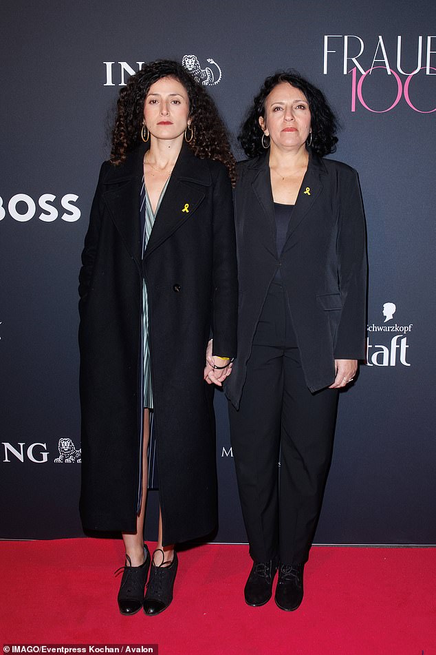 Yarden and her mother Meirav are pictured holding hands on January 25