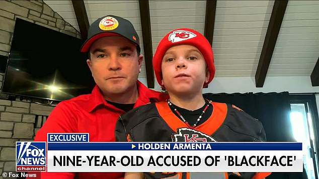 Armentas and his father Bubba spoke out in December about the reaction to his Chiefs outfit