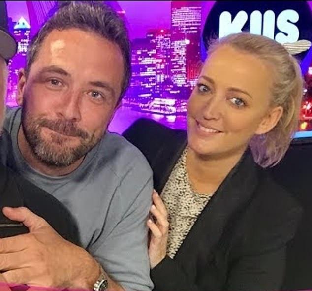 The KIIS FM star, 49, was pressed on whether she was dating the hunky Scottish-Australian TV presenter, 41, by co-host Kyle Sandilands on Thursday's Kyle and Jackie O Show.  Jackie pictured with Darren